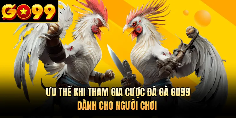 Ưu thế khi tham gia cược đá gà GO99 dành cho người chơi 